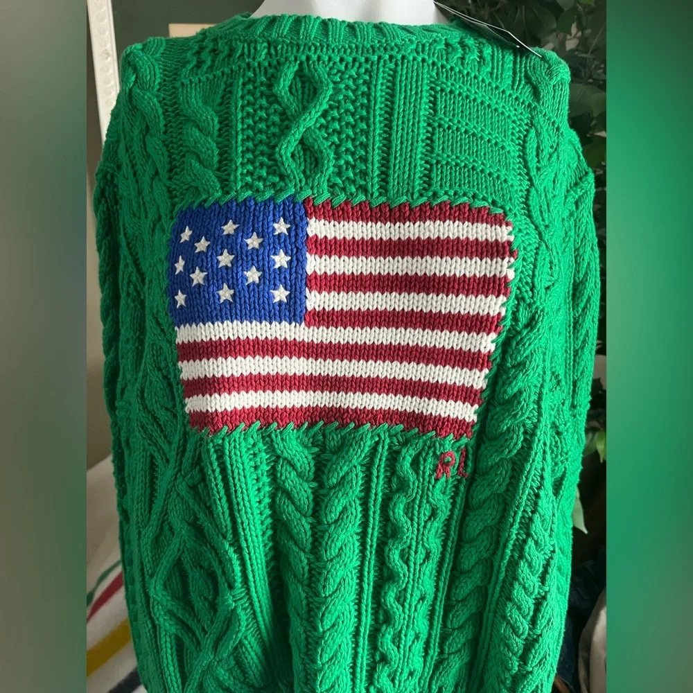 Polo Ralph Lauren Aran Cotton Sweater - Picture 9 of 15